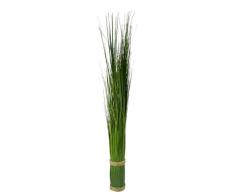 Flair Flower Kunstpfl Grasbund künstliches Grasarrangement Grasbusch Grasbüschel Deko Bündel Stehgras Kunstgras Ziergras Kunstpflanzen Dekogras Grasbündel, Grün, 7x73x7 cm
