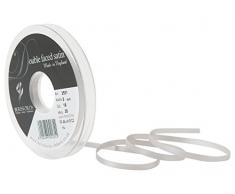 Berisfords 3501 Satinband 5 mm Silber grau 18 10 x 1 x 10 cm Double Face Poly Satinband, Silber grau