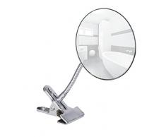 Wenko Kosmetikspiegel Clip 5-Fach 500% VergrÃ¶Ãerung, Stahl Chrom 15 x 15 x 27 cm