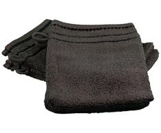 Gözze Waschhandschuh 4er-Set, 100% Baumwolle, 17 x 24 cm, Berlin, Schokolade, 101-0892-A1