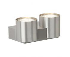 Brilliant Izon LED Wandleuchte 2 flg Up alu 250 Lumen, 1x GU10 3W LED-Reflektorlampe inklusive