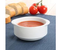 Holst Porzellan STB 001 Suppentasse Bankett 0,30 l stapelbar, weiß, 10.5 x 10.5 x 5.5 cm, 6 Einheiten