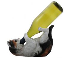 Home-n-Gifts Weinflaschenhalter Calico Kitty Cat für dekorative Tischplatte Weinständer und Ständer oder Tierstatuen und Kätzchen Figuren Katzenbesitzer