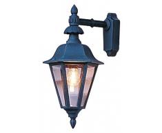 Konstsmide Pallas 483-750 Wandleuchte B: 25,5cm T: 31cm H: 53,5cm / 1x60W / IP23 / lackiertes Aluminium / schwarz