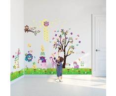 Walplus - Wandaufkleber Mauerkunst Dekoration Sterne Gras Eule Baum Tiere Kinderzimmer Wohnzimmer