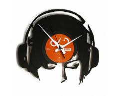 DiscoClock Djane@Work Wanduhr, Vinyl