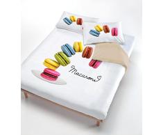 Digital cp-dig-2p Bettbezug, 100% Baumwolle, Doppelbett 704 MACARONS(250 x 200 cm + 2/52 x 82 cm) gelb