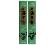 Trimontium Morning Star japanische Räucherstäbchen Duopack, 2 x 50 Stück, Salbei/Sage, Kräuter, grün, 13x2,4x2,4 cm, 2-Einheiten