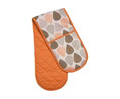 Premier Housewares Orange Leaf Ofenhandschuh, doppelt, 100% Baumwolle