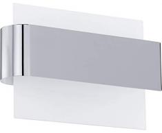 EGLO 91229 LED Wandleuchte SANIA 1 chrom, weiss glänzend, LED 680lm 24 x 16cm