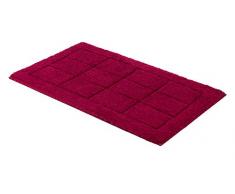 SCHÖNER WOHNEN-Kollektion, Santorin, Badteppich, Badematte, Badvorleger, Design Kachel - rot, Oeko-Tex 100 zertifiziert, 55 x 65 cm