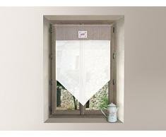 Soleil docre 043706 Scheibengardine Bestickt Baumwolle 60x90 cm Eva