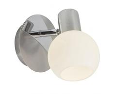 Brilliant Tiara Wandspot, E14, 1x max. 40W, eisen/weiß 15610/13