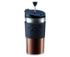 Bodum K11102-01 Travel Press Set Kaffeebereiter mit extra Trinkaufsatz, 0.35 l