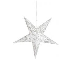 Star Dazzling Papierstern, Papier, silber