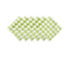 DII 100% Baumwolle Maschinenwaschbar Abendessen Sommer-/Picknick Tischdecke, 100 % Baumwolle, apfelgrün, Napkin