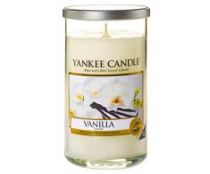 Yankee Candle Vanilla Stumpenkerze, cremefarben, mittel