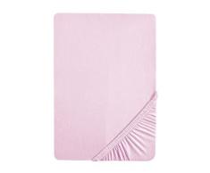 Biberna 77155/324/041 Jersey-Stretch Spannbetttuch, nach Öko-Tex Standard 100, circa 140 x 200 cm bis 160 x 200 cm