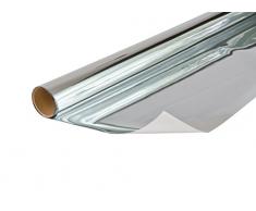 Klebefolie Sichtschutz mit Spiegeleffekt, Spiegelfolie, Fensterfolie schützt vor Sonneneinblendung und Blicken, inkl. Cutter und Schaber, PVC, 75 cm x 1,5 m, Venilia 53436