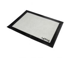 Lékué Gourmet Backmatte, rutschfest, 40 x 30 cm, Weiß/Schwarz