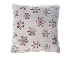 Gözze Dekokissen, Mit Eiskristallen auf Vorderseite, 50 x 50 cm, Beere, 40125-40-050050