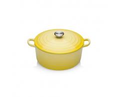21001244032461 Le Creuset Tradition Schmortopf, rund, Gusseisen, 24 cm, sonne