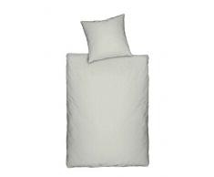 Dormisette Bettwäsche, 100% Baumwolle, Silber, 135 x 200 cm + 80 x 80 cm