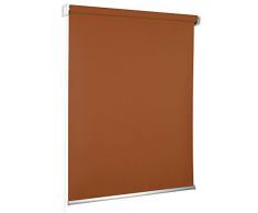 ROLLMAXXX Standard-Rollo Verdunkelungrollo Seitenzug Kettenzugrollo Tageslicht Sichtschutz (80 x 230 cm, Terracotta)