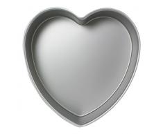 PME HRT083 Herzförmige Backform aus eloxiertem Aluminium, 203 x 76 mm tief, Silver, 30.3 cm