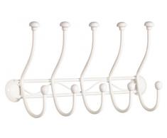Premier Housewares Garderobenhaken Chic mit 10 Haken, Creme