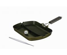 Tognana Diamantea Set Grill Doppelfunktional, Aluminium, Silber, 34 cm