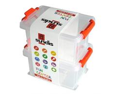 Sundis 4561001 Funcenter Aufbewahrungsboxen aus durchsichtigem Kunststoff, 2er-Set