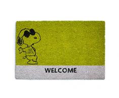 Brunch Time Fußmatte Peanuts grün