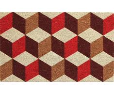 Coco&Coir® Premium kokos Fußmatte | Kokosnussmatte mit rutschfestem PVC | Fußwischer für den Eingangsbereich | für den Außen- und Innenbereich | 45 x 75 cm