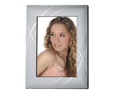 Unbekannt ZEP Versilberter Bilderrahmen 15 x 20 cm, silber, Pinselstrich