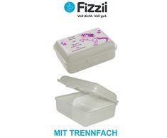 Fizzii Lunchbox (Inkl. Obst-/GemÃ¼sefach, schadstofffrei, spÃ¼lmaschinenfest, Motiv: Einhorn)