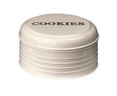 Premier Housewares Sketch Keksdose, cremefarben, Emaille, Sahne, 22x22x12