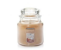 YANKEE CANDLE Duftkerze im Glas, 2 Dochten, Crisp Morning Air Medium Jar braun