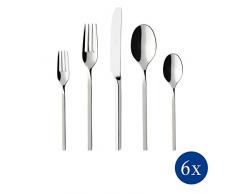 Villeroy & Boch - NewWave Tafelbesteck, 30 tlg., für bis zu 6 Personen, Edelstahl, spülmaschinengeeignet