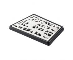 koziol Brotschneidebrett Matrix, Kunststoff, schwarz mit weiß, 27 x 39.7 x 2.5 cm