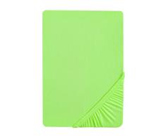Biberna 77866/477/341 Jersey-Elastic Spannbetttuch / 140 x 200 cm - 160 x 220 cm / Farbe: hellgrün
