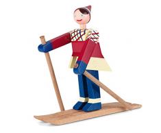 Kay Bojesen Holzfigur, Holz, Mehrfarbig, 12 x 7 cm