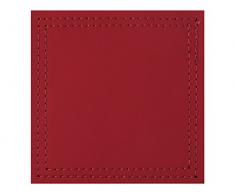CREATIVE TOPS Bonded Leder Untersetzer, rot, 4-TLG.