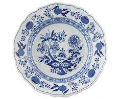 Hutschenreuther 02001-720002-10021 Zwiebelmuster Frühstücksteller, 21 cm mit Fahne, blau