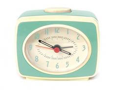 Kikkerland Wecker, Kunststoff, Minzgrün, 39.5 x 11 x 10 cm