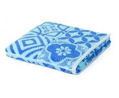 möve Buenos Aires Allover Handtuch 50 x 100 cm aus 100 % Baumwolle, aqua