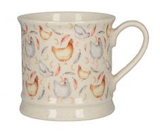 Creative Tops Feather Lane Hühnermotiv Keramik Becher, 280 ml (10 Flüssigunzen)