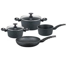 ELO 61105 Granit Evolution Topfset, Aluminium, Schwarz, 1 cm