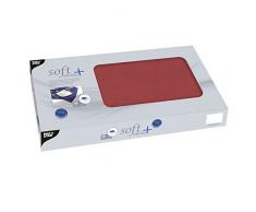 Papstar, 20 Mitteldecken, stoffähnlich, Vlies soft selection plus 100 cm x 100 cm bordeaux, #84910