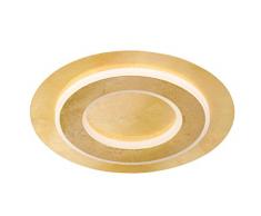 WOFI Deckenleuchte, Metall, Integriert, 20 W, Goldfarbig, 45 x 45 x 65 cm